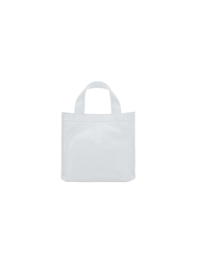 Shop Acne Studios Mini Shopper Bag In White