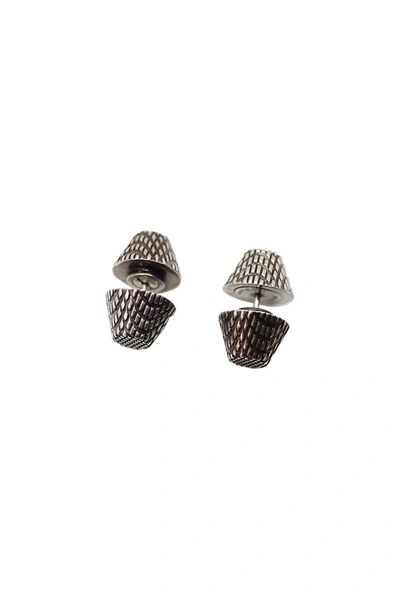 Shop Balenciaga Cagole Stud Earrings In Default Title