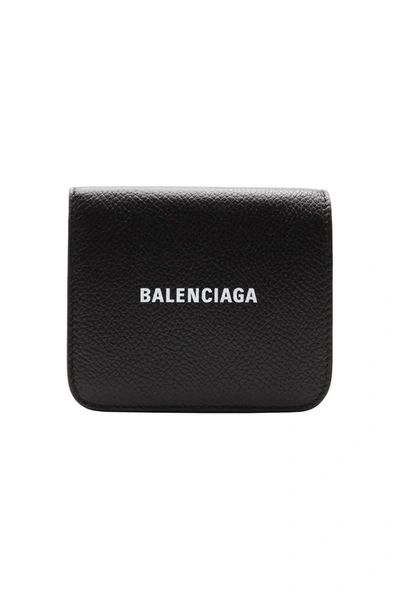 Shop Balenciaga Cash Flap Coin And Card Holder In Default Title