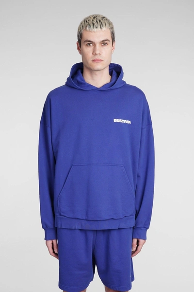 Shop Balenciaga Sweatshirt In Blue Cotton