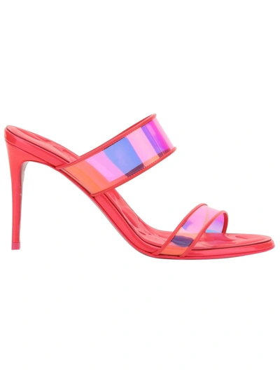 Shop Christian Louboutin Just Puffy Sandals In Fluo Pink/lin Fluo Pink