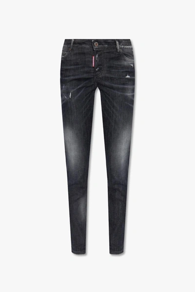 Shop Dsquared2 Jennifer Jeans In Black