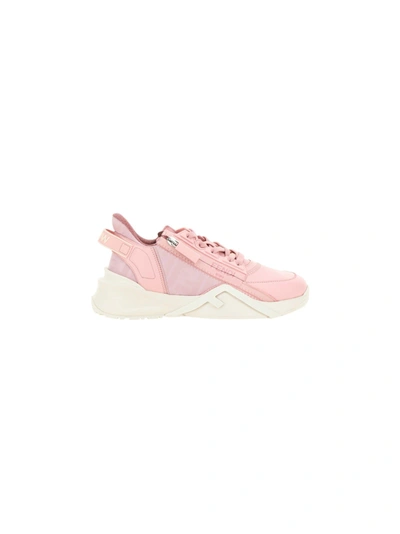 Shop Fendi Flow Running Sneakers In Flora+chicco Nocciola