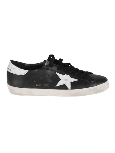 Shop Golden Goose Super-star Classic Sneakers In Black/white