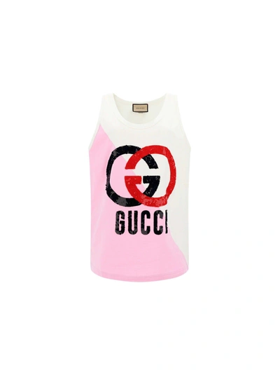 Shop Gucci Top In Lilac/mix