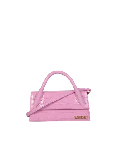 Shop Jacquemus Le Chiquito Long Pink Bag