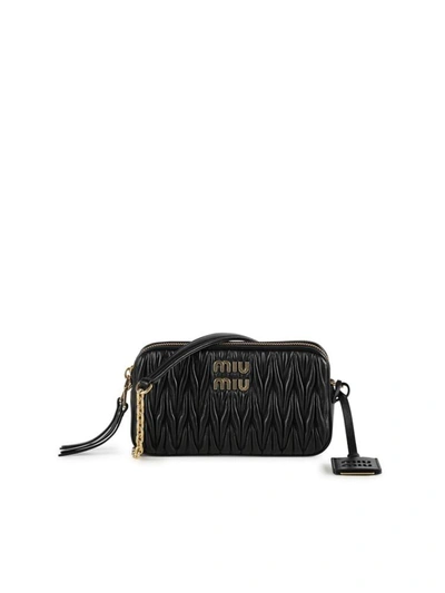 Miu Miu Pochette Matelass In Lambskin In Black ModeSens