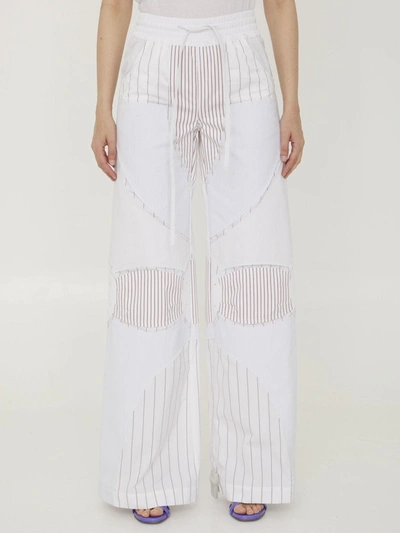 Shop Off-white Motorcycle Pants In Bianco