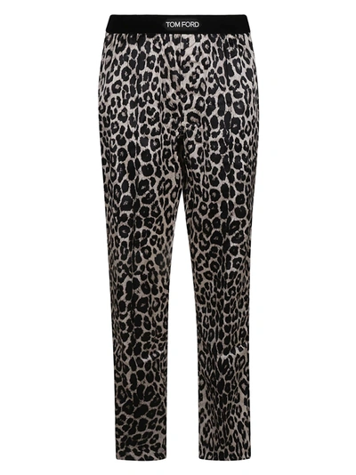 Shop Tom Ford Silk Pajama Trousers In 278