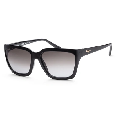 Shop Ferragamo Women's Fashion 59mm Sunglasses In Black
