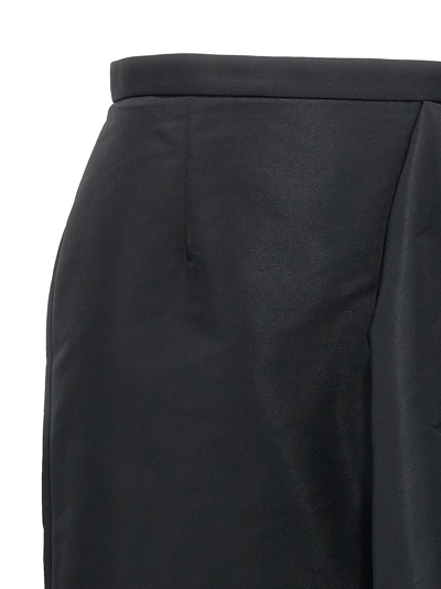 Shop Alexander Mcqueen Ruffle Midi Skirt Skirts Black