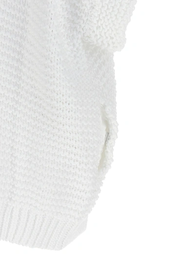 Shop Brunello Cucinelli Hooded Cardigan Sweater, Cardigans White