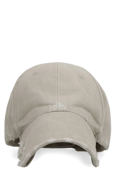 Shop Balenciaga Dog Bite Baseball Cap In Grey