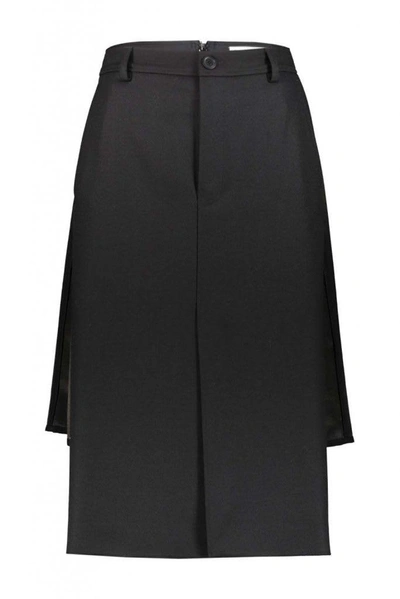 Shop Balenciaga Flat Pencil Skirt With Front Panel In Default Title