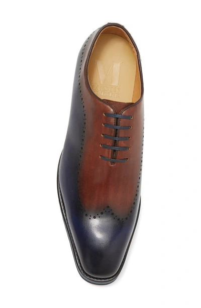 Shop Maison Forte Palomar Oxford In Navy/ Brown