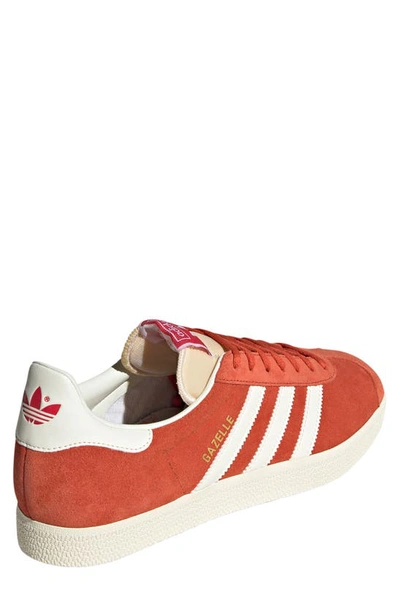 Shop Adidas Originals Gazelle Sneaker In Red/ Off White/ Cream