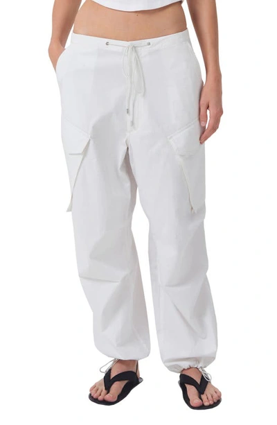 Agolde Ginerva Cargo Trousers In White