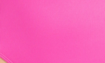 Robin Piccone Amy Rib One-piece Swimsuit In Rosy