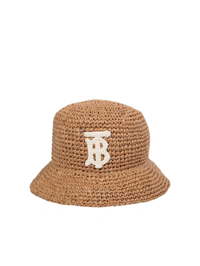 Shop Burberry Beige Bucket Hat