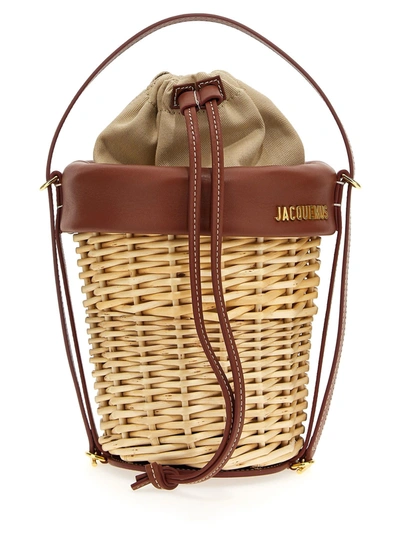 Shop Jacquemus Le Panier Seau Bucket Bag In Brown