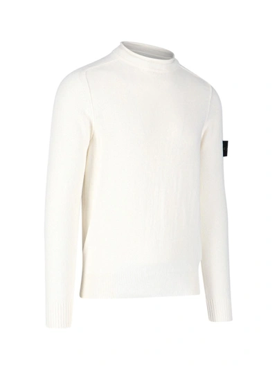 Shop Stone Island 504b2 Sweater In Bianco