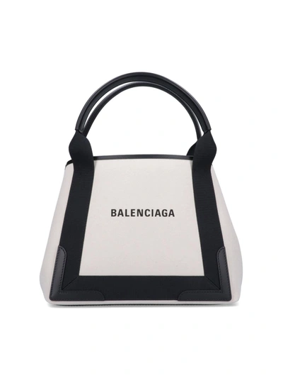 Shop Balenciaga Tote In Cream