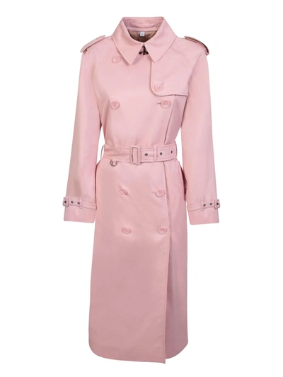 Shop Burberry Beige/pink Trench Coat