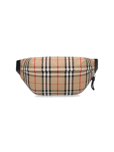 Shop Burberry Belt Bag In Beige