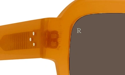 Shop Raen Mystiq 52mm Polarized Square Sunglasses In Golden Hour/ Daydream