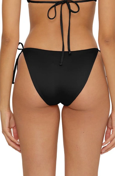Shop Becca Color Code Side Tie Bikini Bottoms In Black
