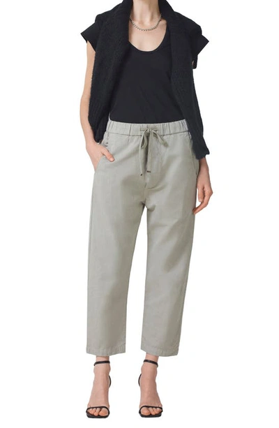 Shop Citizens Of Humanity Pony Tie Waist Crop Pants In Andes