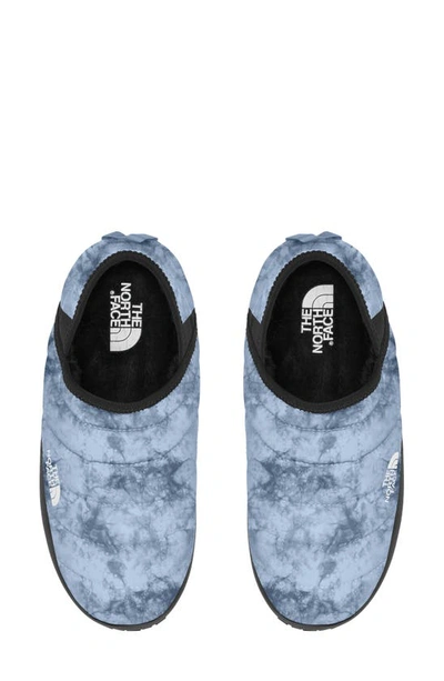 Shop The North Face Thermoball™ Water Repellent Traction V Mule In Blue Texture/ Tnf Black