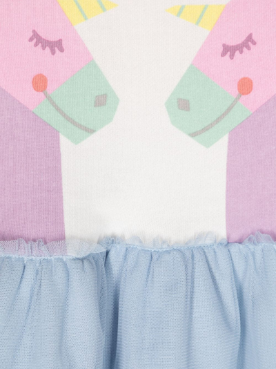 Stella Mccartney Unicorn-print Cotton Dress In White