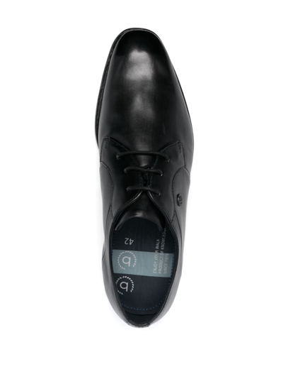 Bugatti Mansueto Flex Leather Oxford Shoes In Black