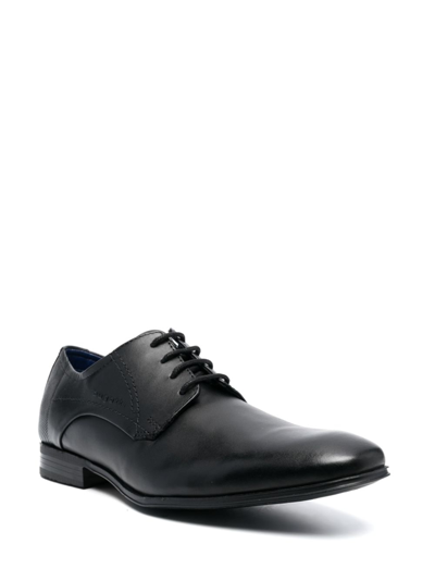 Shop Bugatti Mattia Ii Leather Oxford Shoes In Black