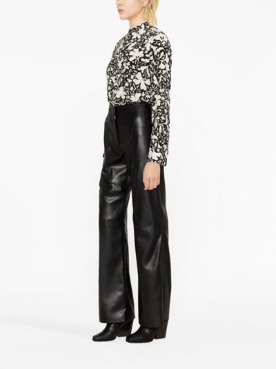 Shop Stella Mccartney Alter Mat Wide-leg Trousers In Black