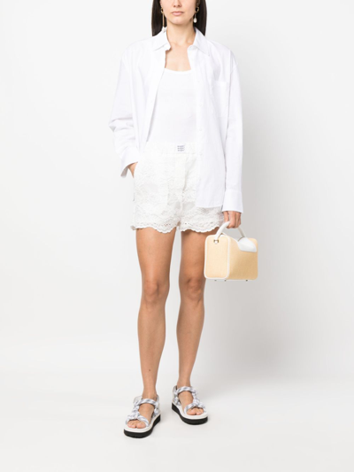 Msgm Lace Short In White
