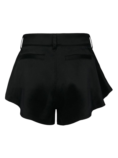 Shop Rta High-waisted Wide-leg Shorts In Black