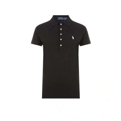 Shop Polo Ralph Lauren Cotton Polo Shirt In Black
