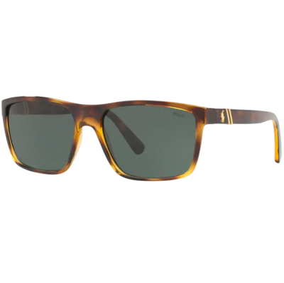 Shop Ralph Lauren Polo Player Sunglasses Brown