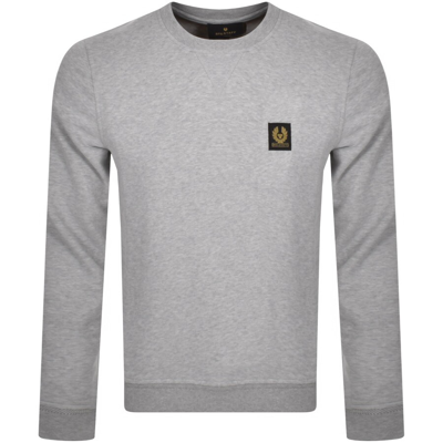 Belstaff Sweatshirt With Logo Patch In Grey