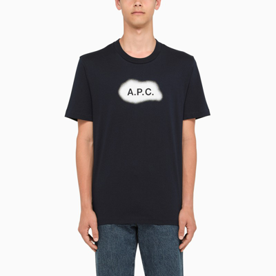 Shop Apc A.p.c. | Albert Navy T-shirt In Blue