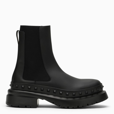 Shop Valentino Garavani | Black Ankle Boot With Studs