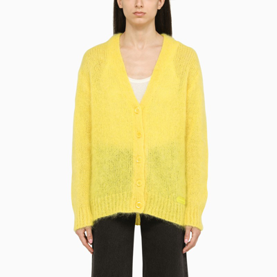 Shop Dsquared2 | Yellow Mohair Cardigan
