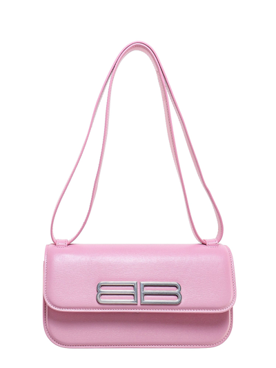 Shop Balenciaga Gossip Shoulder Bag In Pink