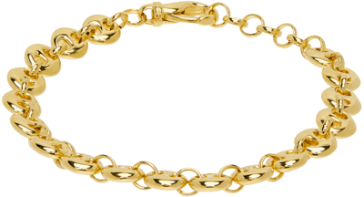 Shop Sophie Buhai Gold Circle Link Bracelet In 18k Gold Vermeil