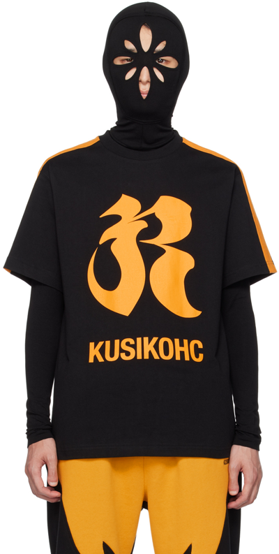 Shop Kusikohc Black Crewneck T-shirt