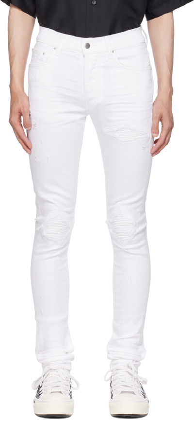 Shop Amiri White Mx1 Jeans