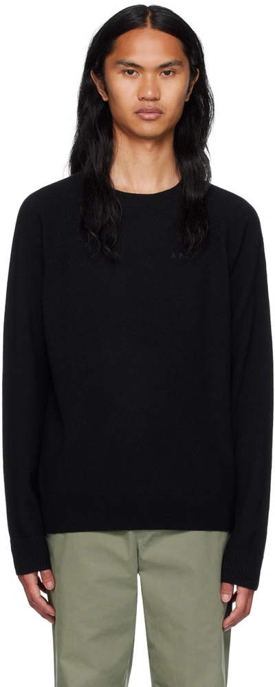 Shop Apc Black Elie Sweater In Lzz Black