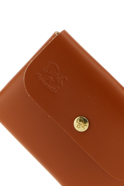 Il Bisonte Caramel Leather Coin Purse